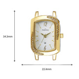 Maxima GOLD Women White Dial Analogue Watch - 58433CMLT