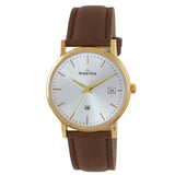 Maxima GOLD Men Silver Dial Analogue Watch - 58510LMGY