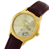 Maxima GOLD Men Gold Dial Analogue Watch - 58525LMGY