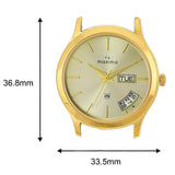 Maxima GOLD Men Gold Dial Analogue Watch - 58525LMGY