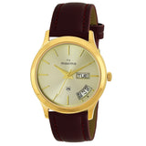 Maxima GOLD Men Gold Dial Analogue Watch - 58525LMGY