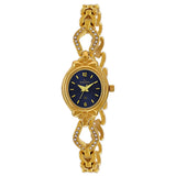 Maxima GOLD Women Blue Dial Analogue Watch - 58551BMLY