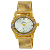 Maxima GOLD Women Silver Dial Analogue Watch - 58780CMLY