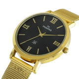 Maxima GOLD Women Black Dial Analogue Watch - 59502CMLY