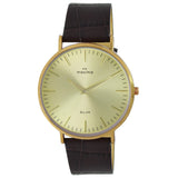 Maxima GOLD Men Gold Dial Analogue Watch - 59541LMGY