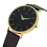 Maxima GOLD Men Black Dial Analogue Watch - 59542LMGY