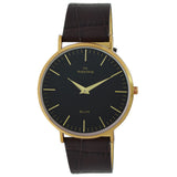 Maxima GOLD Men Black Dial Analogue Watch - 59542LMGY