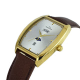 Maxima GOLD Men Silver Dial Analogue Watch - 59581LMGY