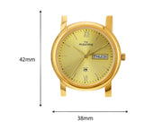 Maxima GOLD Men Gold Dial Analogue Watch - 59670CMGY