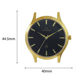 Maxima GOLD Men Black Dial Analogue Watch - 60210LMGY