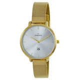 Maxima GOLD Women Silver Dial Analogue Watch - 60651CMLY