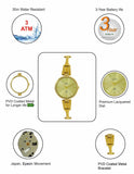 Maxima GOLD Women Gold Dial Analogue Watch - 60680BMLY