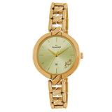 Maxima GOLD Women Gold Dial Analogue Watch - 61610BMLY
