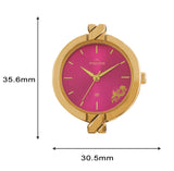 Maxima GOLD Women Pink Dial Analogue Watch - 61611BMLY