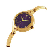 Maxima GOLD Women Purple Dial Analogue Watch - 61651BMLY