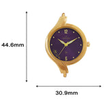 Maxima GOLD Women Purple Dial Analogue Watch - 61651BMLY