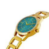 Maxima GOLD Women Blue Dial Analogue Watch - 61671BMLY