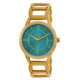 Maxima GOLD Women Blue Dial Analogue Watch - 61671BMLY