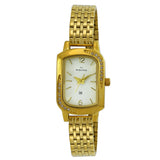 Maxima GOLD Women White Dial Analogue Watch - 61720CMLY
