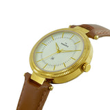 Maxima GOLD Women White Dial Analogue Watch - 61981LMLY