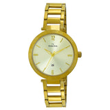 Maxima GOLD Women Silver Dial Analogue Watch - 62161CMLY