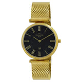 Maxima GOLD Women Black Dial Analogue Watch - 62642CMLY