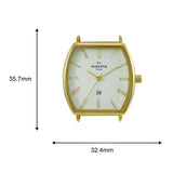 Maxima GOLD Women White Dial Analogue Watch - 62691CMLY