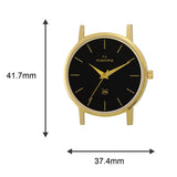 Maxima GOLD Men Black Dial Analogue Watch - 63527CMGY