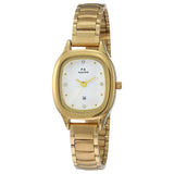 Maxima GOLD Women White Dial Analogue Watch - 63625CMLY