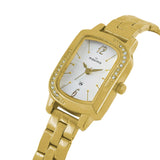 Maxima GOLD Women White Dial Analogue Watch - 63680CMLY