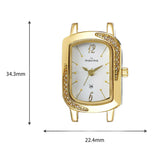 Maxima GOLD Women White Dial Analogue Watch - 63680CMLY