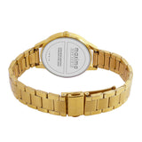 Maxima GOLD Women White Dial Analogue Watch - 63711CMLY