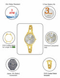 Maxima GOLD Women Silver Dial Analogue Watch - 63821BMLY