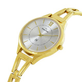 Maxima GOLD Women Silver Dial Analogue Watch - 63821BMLY