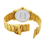 Maxima GOLD Men White Dial Analogue Watch - 64065CMGY