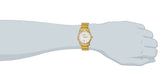 Maxima GOLD Men White Dial Analogue Watch - 64065CMGY