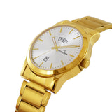 Maxima GOLD Men Silver Dial Analogue Watch - 64066CMGY