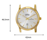 Maxima GOLD Men Silver Dial Analogue Watch - 64066CMGY