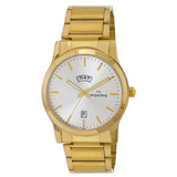 Maxima GOLD Men Silver Dial Analogue Watch - 64066CMGY