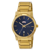 Maxima GOLD Men Dark Blue Dial Analogue Watch - 64068CMGY