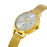 Maxima GOLD Women Silver Dial Analogue Watch - 64083CMLY