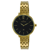 Maxima GOLD Women Black Dial Analogue Watch - 65832CMLY