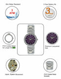 Maxima ATTIVO Women Purple Dial Analogue Watch - 66371BMLI