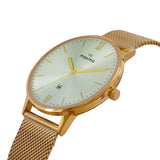 Maxima GOLD Men Silver Dial Analogue Watch - 66471CMGY