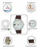 Maxima ATTIVO Men White Dial Analogue Watch - 67023LMGI