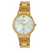 Maxima GOLD Women Silver Dial Analogue Watch - 67080CMLY