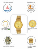 Maxima GOLD Women Gold Dial Analogue Watch - 67081CMLY