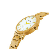 Maxima GOLD Women White Dial Analogue Watch - 67082CMLY