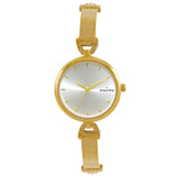 Maxima GOLD Women Silver Dial Analogue Watch - 67610BMLY