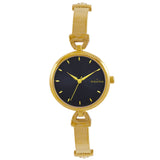 Maxima GOLD Women Dark Blue Dial Analogue Watch - 67612BMLY